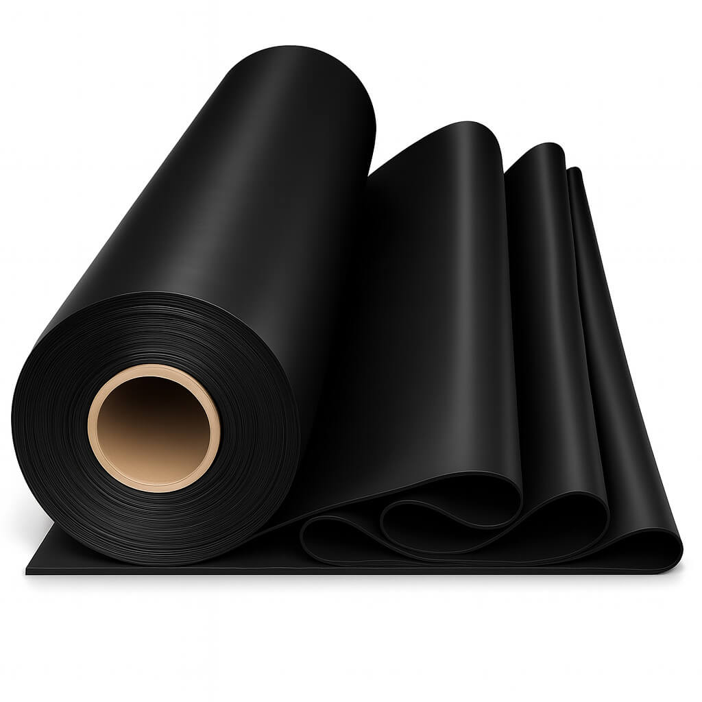 Black NBR rubber roll