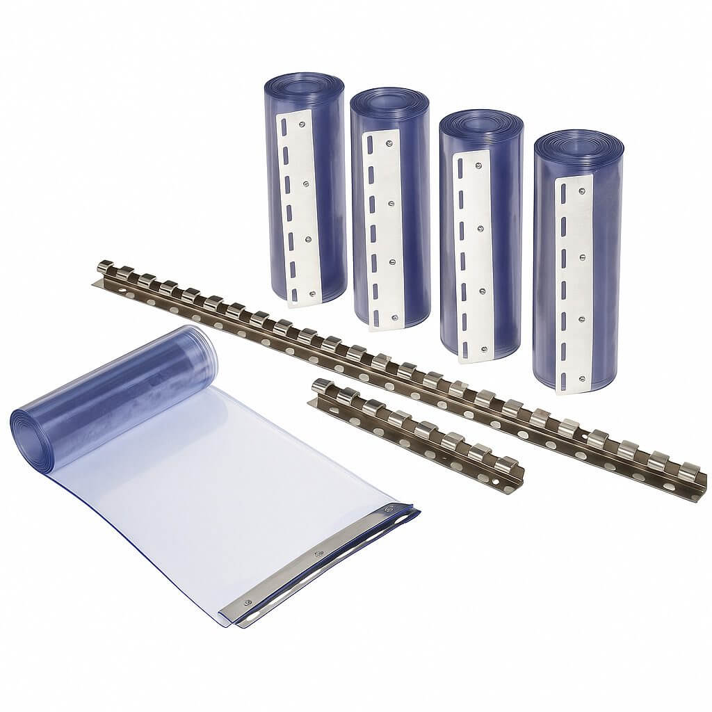 PVC strip custains system with all accessories