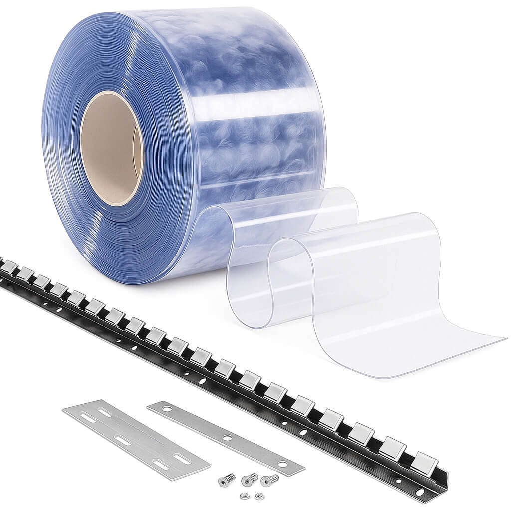 PVC strip custains system with all accessories